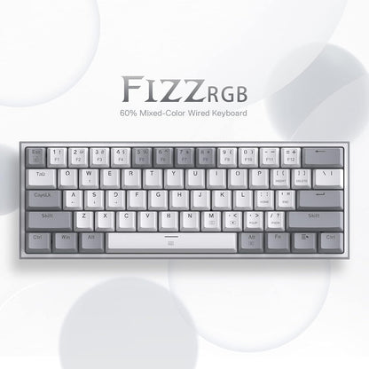 K617 Compact 60% Hot-Swap RGB Mechanical Gaming Keyboard – Ultimate Performance & Style!