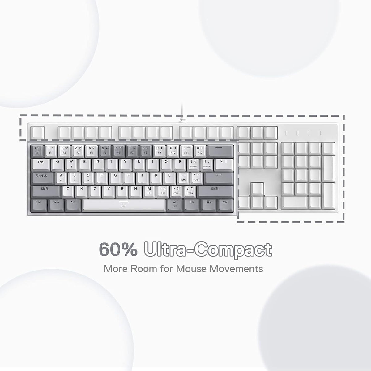 K617 Compact 60% Hot-Swap RGB Mechanical Gaming Keyboard – Ultimate Performance & Style!