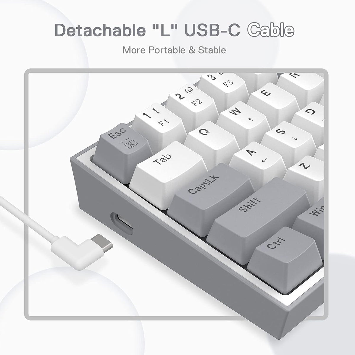 K617 Compact 60% Hot-Swap RGB Mechanical Gaming Keyboard – Ultimate Performance & Style!