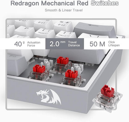 K617 Compact 60% Hot-Swap RGB Mechanical Gaming Keyboard – Ultimate Performance & Style!