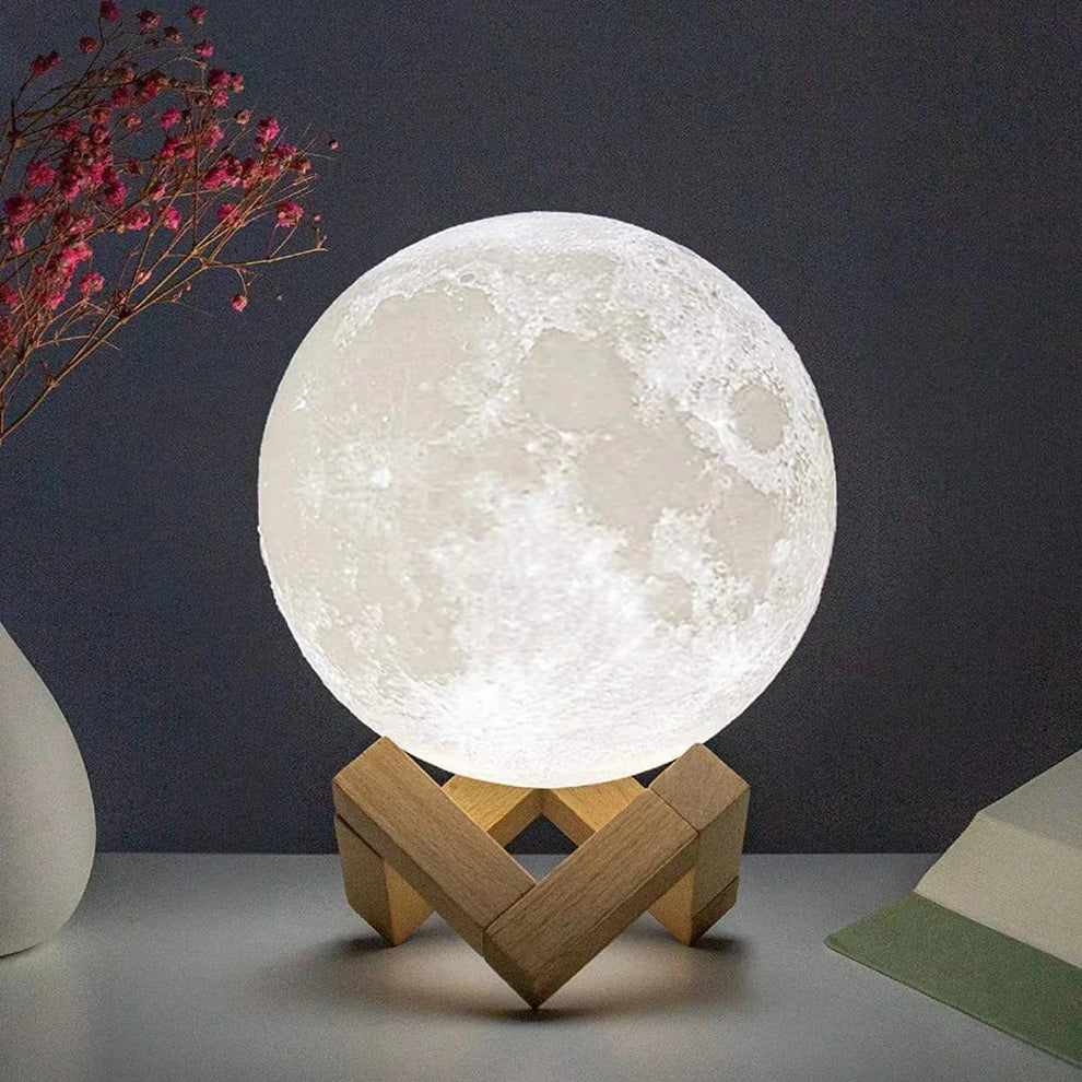 D5 Starry Moon Lamp – Compact LED Light with Display Stand – Petty Products